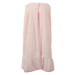 Bath Wrap Towel Shower Robe Adjustable Closure Pink